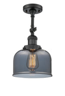 Innovations Lighting Large Bell 1 Light Semi-Flush Mount Part Of The Franklin Restoration Collection 201F-BK-G73