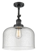 Innovations Lighting X-Large Bell 1 Light Semi-Flush Mount Part Of The Franklin Restoration Collection 201F-BK-G74-L