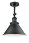 Innovations Lighting Briarcliff 1 Light Semi-Flush Mount Part Of The Franklin Restoration Collection 201F-BK-M10-BK-LED