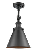 Innovations Lighting Appalachian 1 Light Semi-Flush Mount Part Of The Franklin Restoration Collection 201F-BK-M13-BK