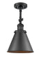 Innovations Lighting Appalachian 1 Light Semi-Flush Mount Part Of The Franklin Restoration Collection 201F-BK-M13-BK-LED