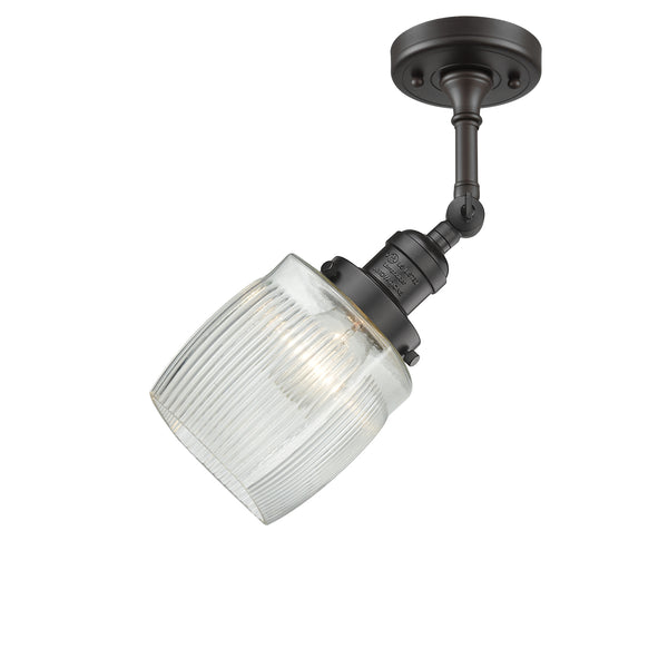 Innovations Lighting Colton 1 Light Semi-Flush Mount Part Of The Franklin Restoration Collection 201F-OB-G302-LED