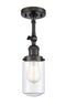 Innovations Lighting Dover 1 Light Semi-Flush Mount Part Of The Franklin Restoration Collection 201F-OB-G312-LED