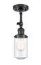 Innovations Lighting Dover 1 Light Semi-Flush Mount Part Of The Franklin Restoration Collection 201F-OB-G314-LED
