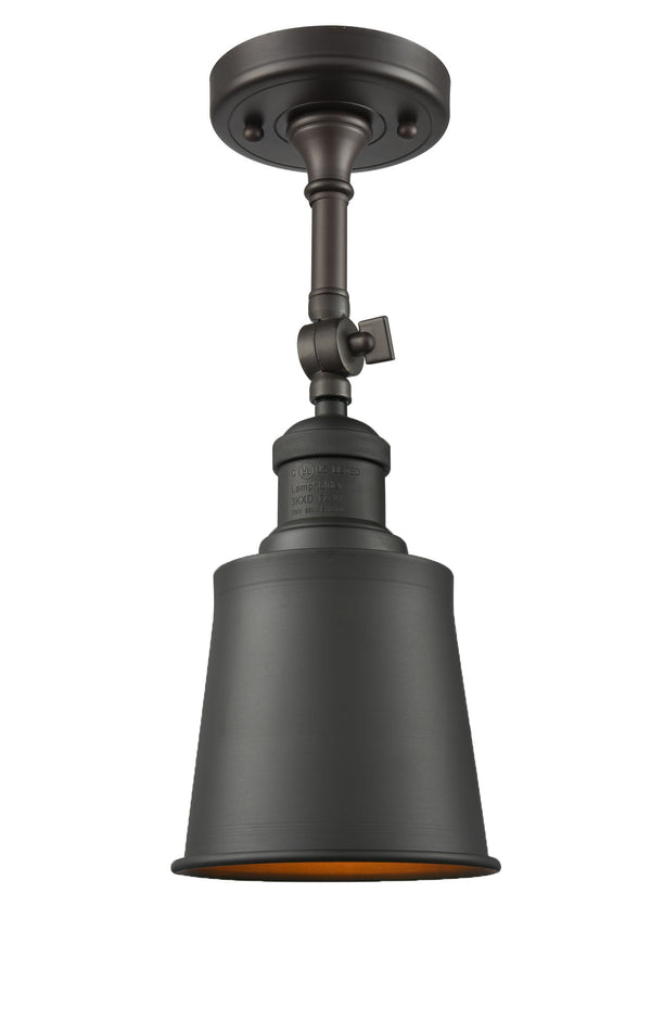 Innovations Lighting Addison 1 Light Semi-Flush Mount Part Of The Franklin Restoration Collection 201F-OB-M9-OB