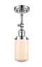 Innovations Lighting Dover 1 Light Semi-Flush Mount Part Of The Franklin Restoration Collection 201F-PC-G311-LED