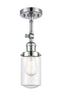 Innovations Lighting Dover 1 Light Semi-Flush Mount Part Of The Franklin Restoration Collection 201F-PC-G312-LED