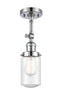 Innovations Lighting Dover 1 Light Semi-Flush Mount Part Of The Franklin Restoration Collection 201F-PC-G314-LED