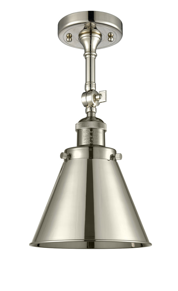 Innovations Lighting Appalachian 1 Light Semi-Flush Mount Part Of The Franklin Restoration Collection 201F-PN-M13-PN-LED