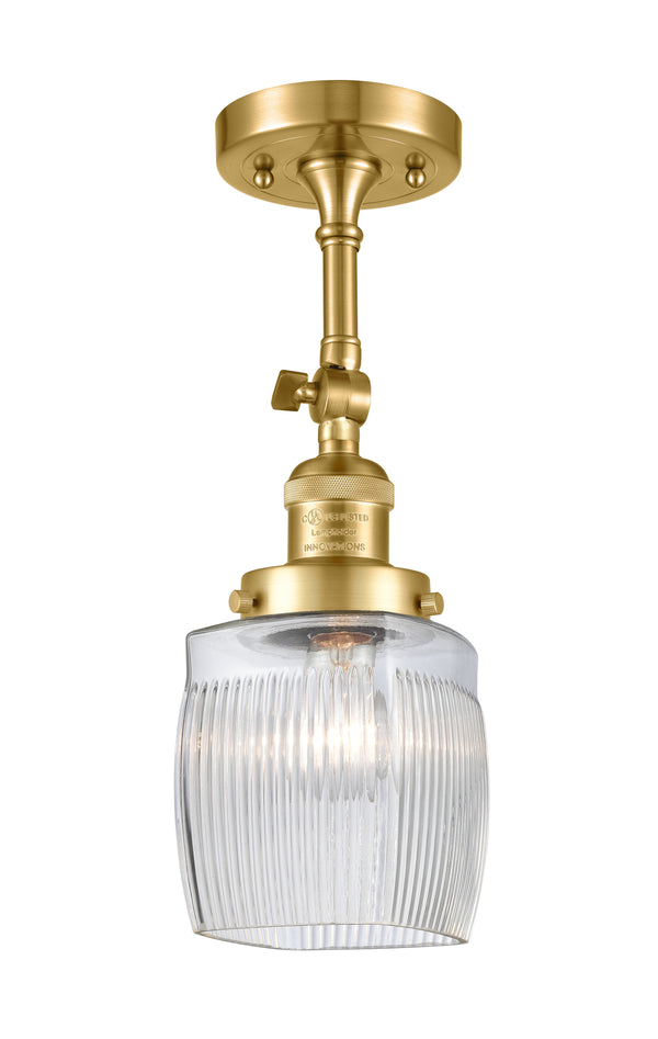 Innovations Lighting Colton 1 Light Semi-Flush Mount Part Of The Franklin Restoration Collection 201F-SG-G302-LED