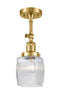Innovations Lighting Colton 1 Light Semi-Flush Mount Part Of The Franklin Restoration Collection 201F-SG-G302-LED