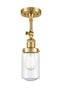 Innovations Lighting Dover 1 Light Semi-Flush Mount Part Of The Franklin Restoration Collection 201F-SG-G314