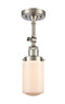Innovations Lighting Dover 1 Light Semi-Flush Mount Part Of The Franklin Restoration Collection 201F-SN-G311-LED