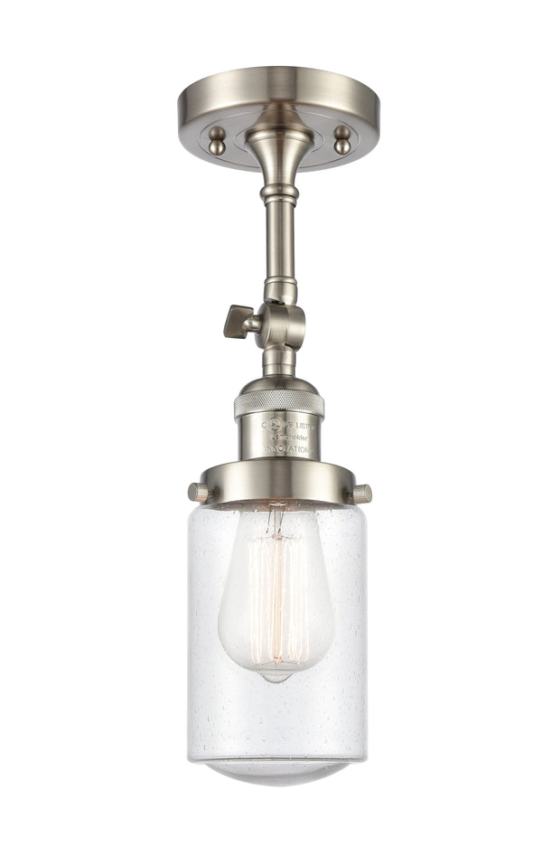 Innovations Lighting Dover 1 Light Semi-Flush Mount Part Of The Franklin Restoration Collection 201F-SN-G314