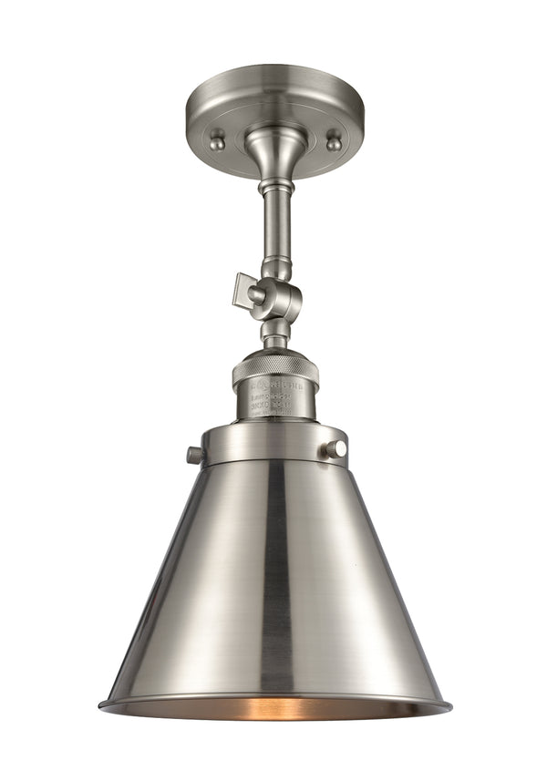 Innovations Lighting Appalachian 1 Light Semi-Flush Mount Part Of The Franklin Restoration Collection 201F-SN-M13-SN