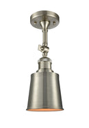 Innovations Lighting Addison 1 Light Semi-Flush Mount Part Of The Franklin Restoration Collection 201F-SN-M9-SN-LED