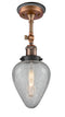 Innovations Lighting Geneseo 1 Light Semi-Flush Mount Part Of The Franklin Restoration Collection 201FBP-ACBK-G165