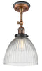 Innovations Lighting Seneca Falls 1 Light Semi-Flush Mount Part Of The Franklin Restoration Collection 201FBP-ACBK-G222