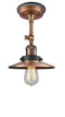 Innovations Lighting Railroad 1 Light Semi-Flush Mount Part Of The Franklin Restoration Collection 201FBP-ACBK-M3-AC