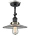 Innovations Lighting Halophane 1 Light Semi-Flush Mount Part Of The Franklin Restoration Collection 201FBP-BKSN-G2