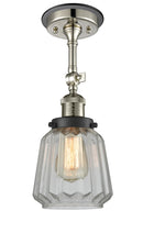 Innovations Lighting Chatham 1 Light Semi-Flush Mount Part Of The Franklin Restoration Collection 201FBP-PNBK-G142