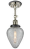 Innovations Lighting Geneseo 1 Light Semi-Flush Mount Part Of The Franklin Restoration Collection 201FBP-PNBK-G165