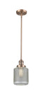Innovations Lighting Stanton 1-100 watt 6 inch Antique Copper Mini Pendant Vintage Wire Mesh glass  Hang Straight Swivel 201SACG262