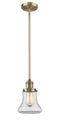 Innovations Lighting Bellmont 1-100 watt 6.5 inch Brushed Brass Mini Pendant  Clear glass   Hang Straight Swivel 201SBBG192