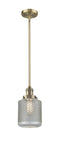 Innovations Lighting Stanton 1-100 watt 6 inch Brushed Brass Mini Pendant  Vintage Wire Mesh glass   Hang Straight Swivel 201SBBG262