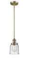 Innovations Lighting Small Bell 1-100 watt 5 inch Brushed Brass Mini Pendant  Seedy glass   Hang Straight Swivel 201SBBG54