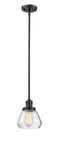 Innovations Lighting Fulton 1-100 watt 7 inch Oil Rubbed Bronze Mini Pendant  Clear glass   Hang Straight Swivel 201SOBG172