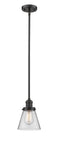 Innovations Lighting Small Cone 1-100 watt 6 inch Oil Rubbed Bronze Mini Pendant  Clear glass   Hang Straight Swivel 201SOBG62