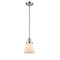 Cone Mini Pendant shown in the Polished Chrome finish with a Matte White shade