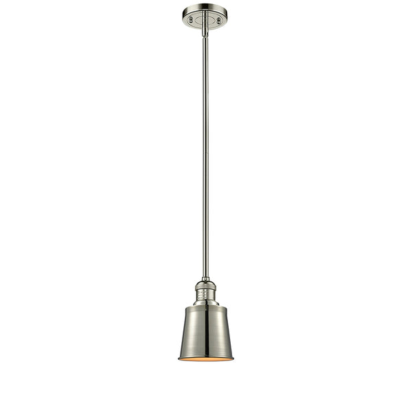 Addison Mini Pendant shown in the Polished Nickel finish with a Polished Nickel shade