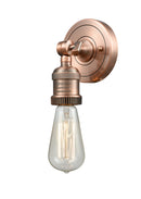 Innovations Lighting Bare Bulb 1-100 watt 4.5 inch Antique Copper ADA Compliant Sconce   180 Degree Adjustable Swivel With Engraved Cast Cup 202ADAAC