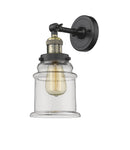 Innovations Lighting Canton 1-100 watt 6.5 inch Black Antique Brass Sconce Clear Glass  180 Degree Adjustable Swivel 203BABG182