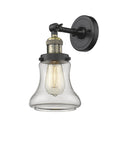 Innovations Lighting Bellmont 1-100 watt 6.5 inch Black Antique Brass Sconce Clear Glass  180 Degree Adjustable Swivel 203BABG192