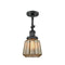 Innovations Lighting Chatham 1 Light Sconce Part Of The Franklin Restoration Collection 203-BK-G146-LED