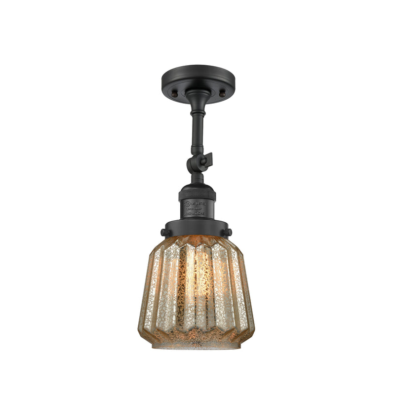 Innovations Lighting Chatham 1 Light Sconce Part Of The Franklin Restoration Collection 203-BK-G146-LED