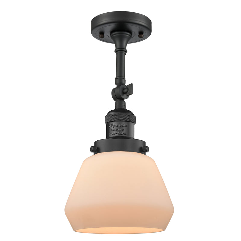 Innovations Lighting Fulton 1 Light Sconce Part Of The Franklin Restoration Collection 203-BK-G171-LED