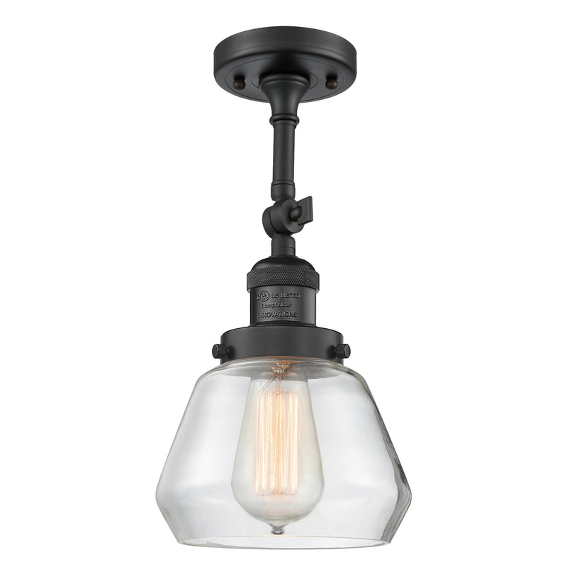 Innovations Lighting Fulton 1 Light Sconce Part Of The Franklin Restoration Collection 203-BK-G172-LED