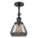Innovations Lighting Fulton 1 Light Sconce Part Of The Franklin Restoration Collection 203-BK-G173-LED