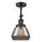 Innovations Lighting Fulton 1 Light Sconce Part Of The Franklin Restoration Collection 203-BK-G173-LED