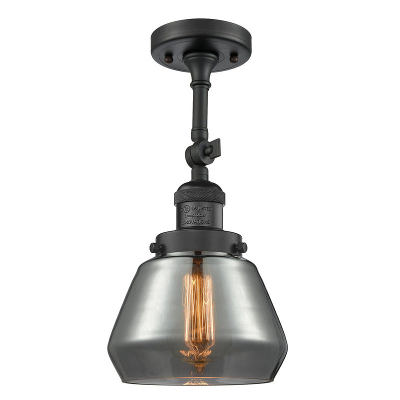 Innovations Lighting Fulton 1 Light Sconce Part Of The Franklin Restoration Collection 203-BK-G173-LED