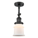 Innovations Lighting Small Canton 1 Light Sconce Part Of The Franklin Restoration Collection 203-BK-G181S