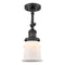 Innovations Lighting Small Canton 1 Light Sconce Part Of The Franklin Restoration Collection 203-BK-G181S-LED