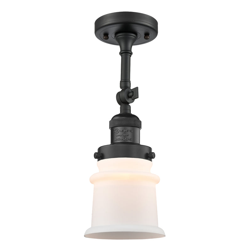 Innovations Lighting Small Canton 1 Light Sconce Part Of The Franklin Restoration Collection 203-BK-G181S