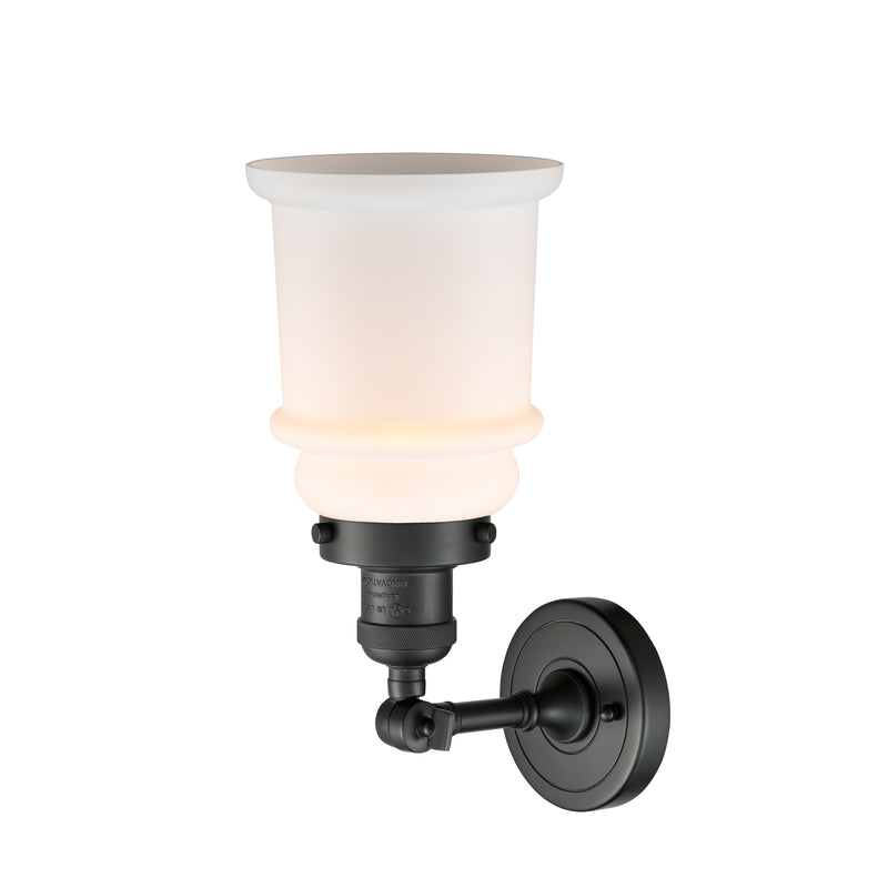 Innovations Lighting Canton 1 Light Sconce Part Of The Franklin Restoration Collection 203-BK-G181-LED