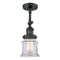Innovations Lighting Small Canton 1 Light Sconce Part Of The Franklin Restoration Collection 203-BK-G182S-LED