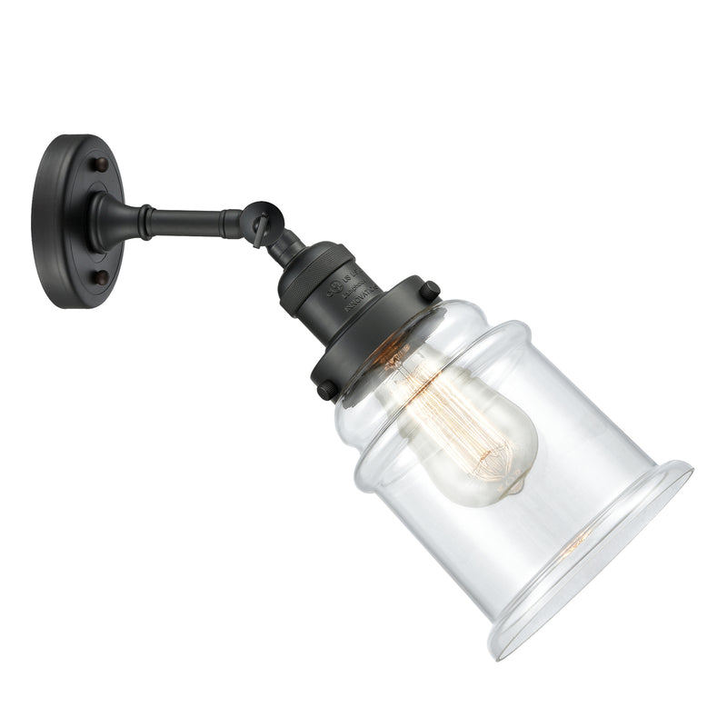 Innovations Lighting Canton 1 Light Sconce Part Of The Franklin Restoration Collection 203-BK-G182